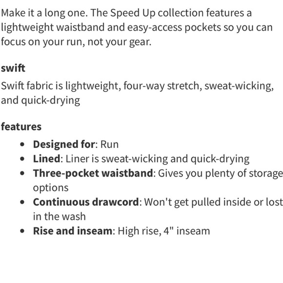 NWT Lululemon Speed Up High-Rise Lined Short 4" Glaze Pink Size 0 - Picture 7 of 8